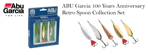 Abu Garcia 100 Years Anniversary Retro Spoon Collection, Abu Garcia spoons, abu garcia fishing spoons, fishing spoons, abu garcia collection
